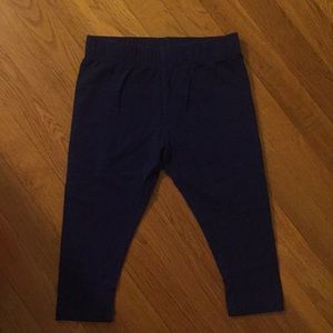 Girl's Lands' End Navy Blue Capri Leggings